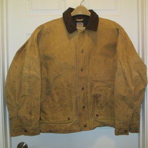 Filson Genuine Tin Cloth Jacket Tan Oil Finished Men's Size-XL